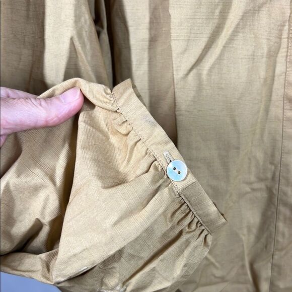 Vince Tan Button Up Blouse. MSRP $325 - Picture 4 of 9